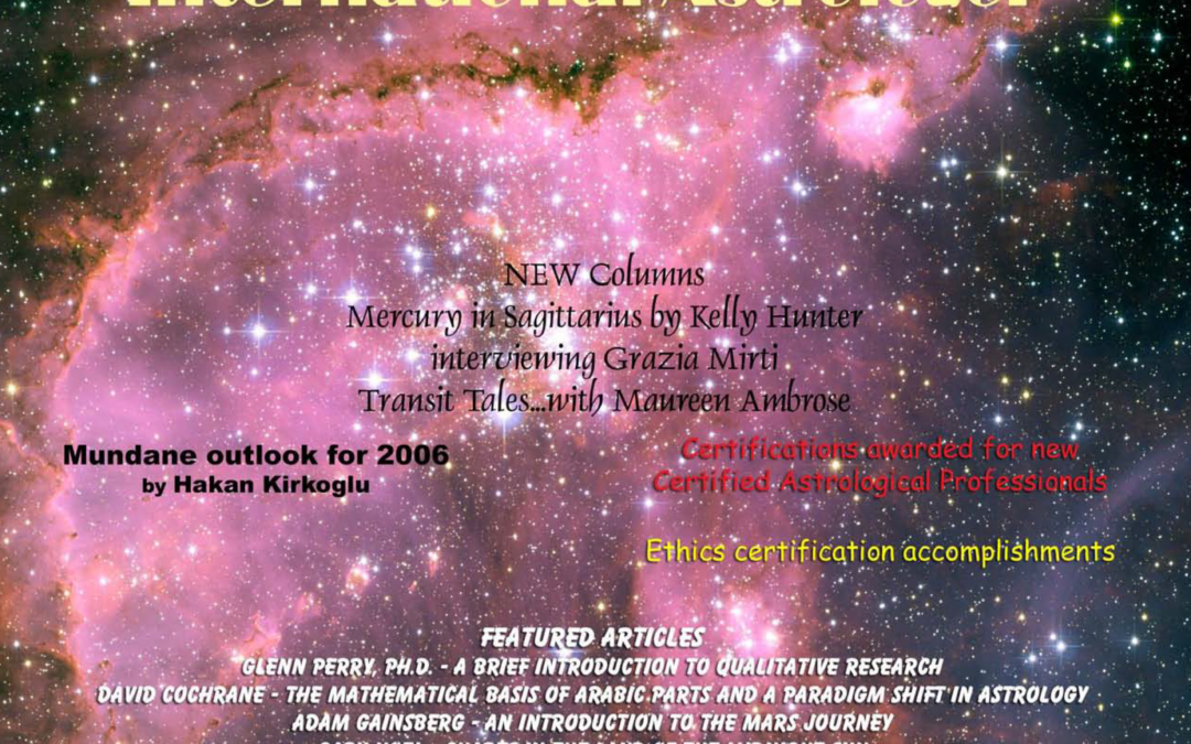 International Astrologer No. 34 – Volume 1 – Fall, 2005